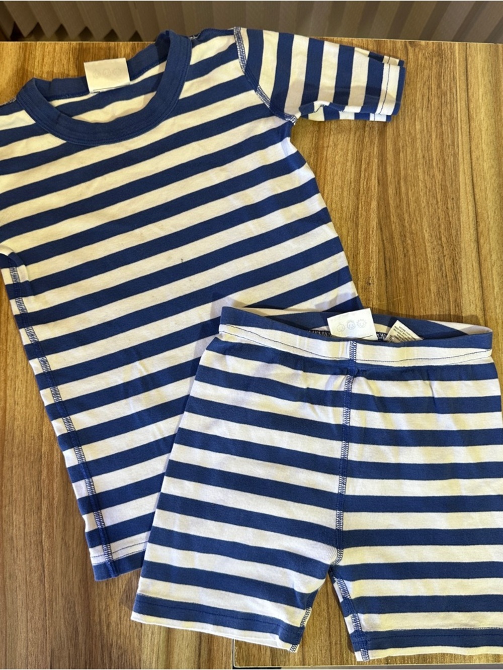 Hanna Andersson short John pj pajama set size 130 US 8